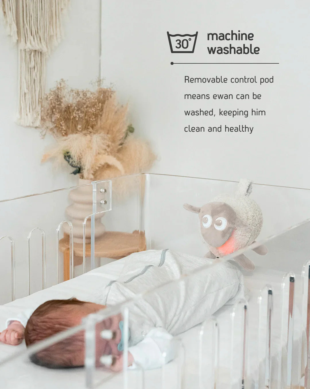 Ewan Deluxe baby sleep aid - plush sheep with soothing sounds and gentle night light for newborn sleep comfort mauritius