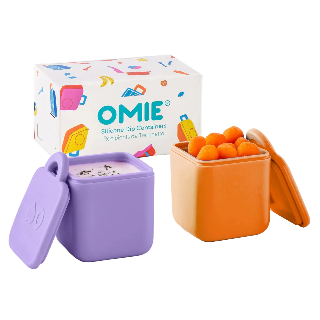 OmieDip reusable leakproof heat-safe container for bento lunch box-mauritius