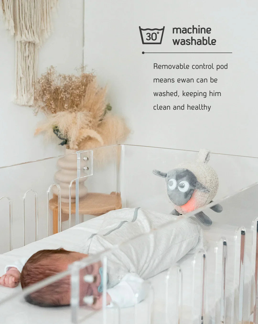 Ewan Deluxe baby sleep aid - plush sheep with soothing sounds and gentle night light for newborn sleep comfort mauritius