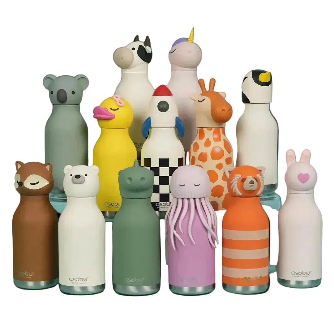 Asobu Bestie cute reusable insulated water bottle for toddlers and kids-mauritius