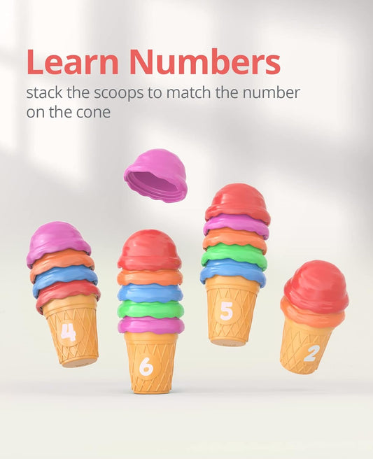 Ice Cream Counting  & Color Sorting Set