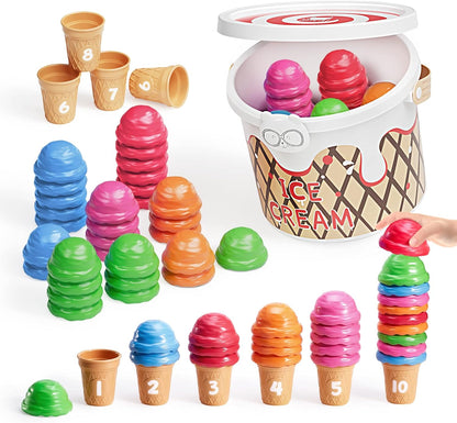 Ice Cream Counting  & Color Sorting Set