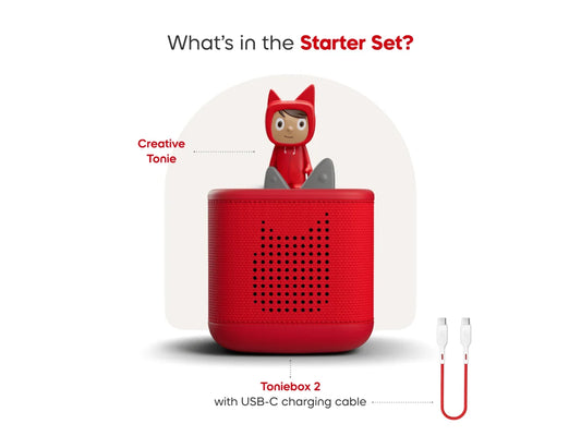 Toniebox 2 Kit de Démarrage Rouge Soleil Couchant