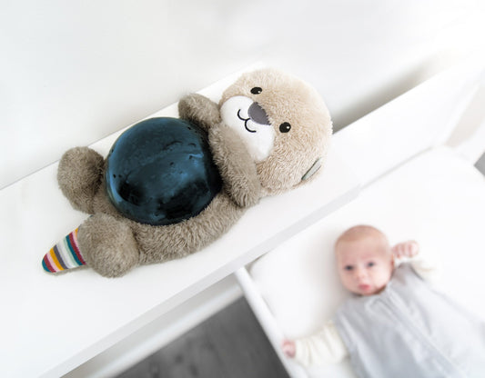 Zazu Otto sleep aid projector - ocean wave light - calming baby night light for nursery sleep routine