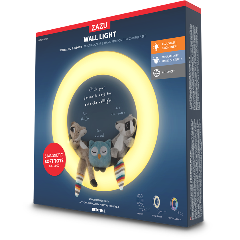 ZAZU Fay Rex Otis nightlight - baby sleep aid lamp - calming nursery light for bedtime routine and comfort-mauritius