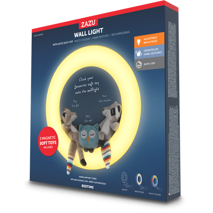 ZAZU Fay Rex Otis nightlight - baby sleep aid lamp - calming nursery light for bedtime routine and comfort-mauritius