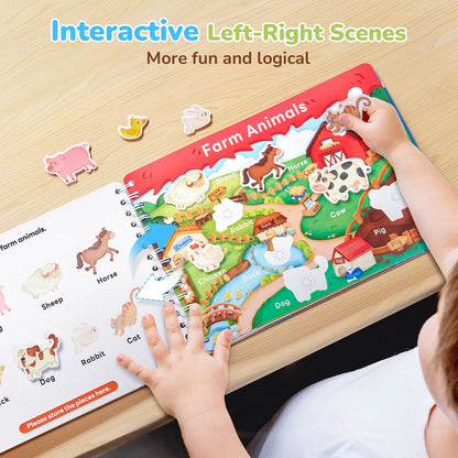 Livre d'activités Montessori pour enfants – La ferme