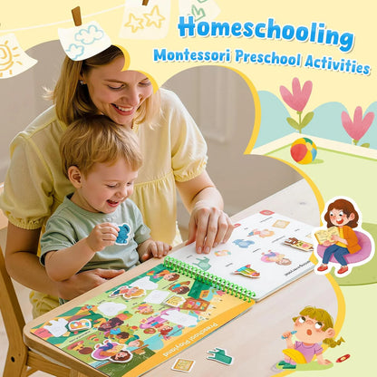 Montessori Preschool Busy Book – Every part of my life