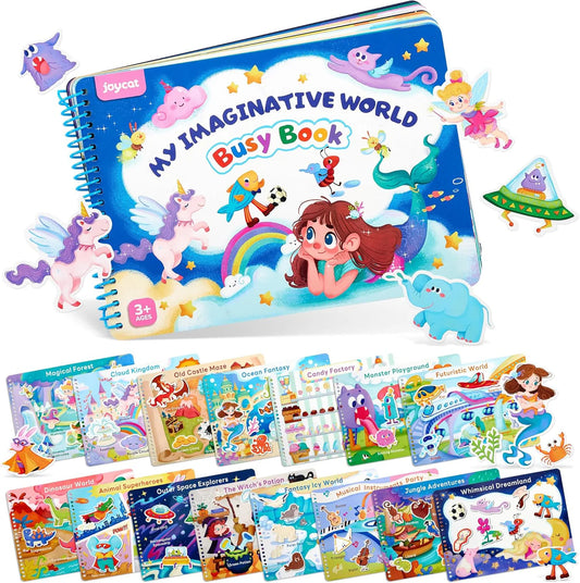 Montessori Preschool Busy Book – My Imaginative world
