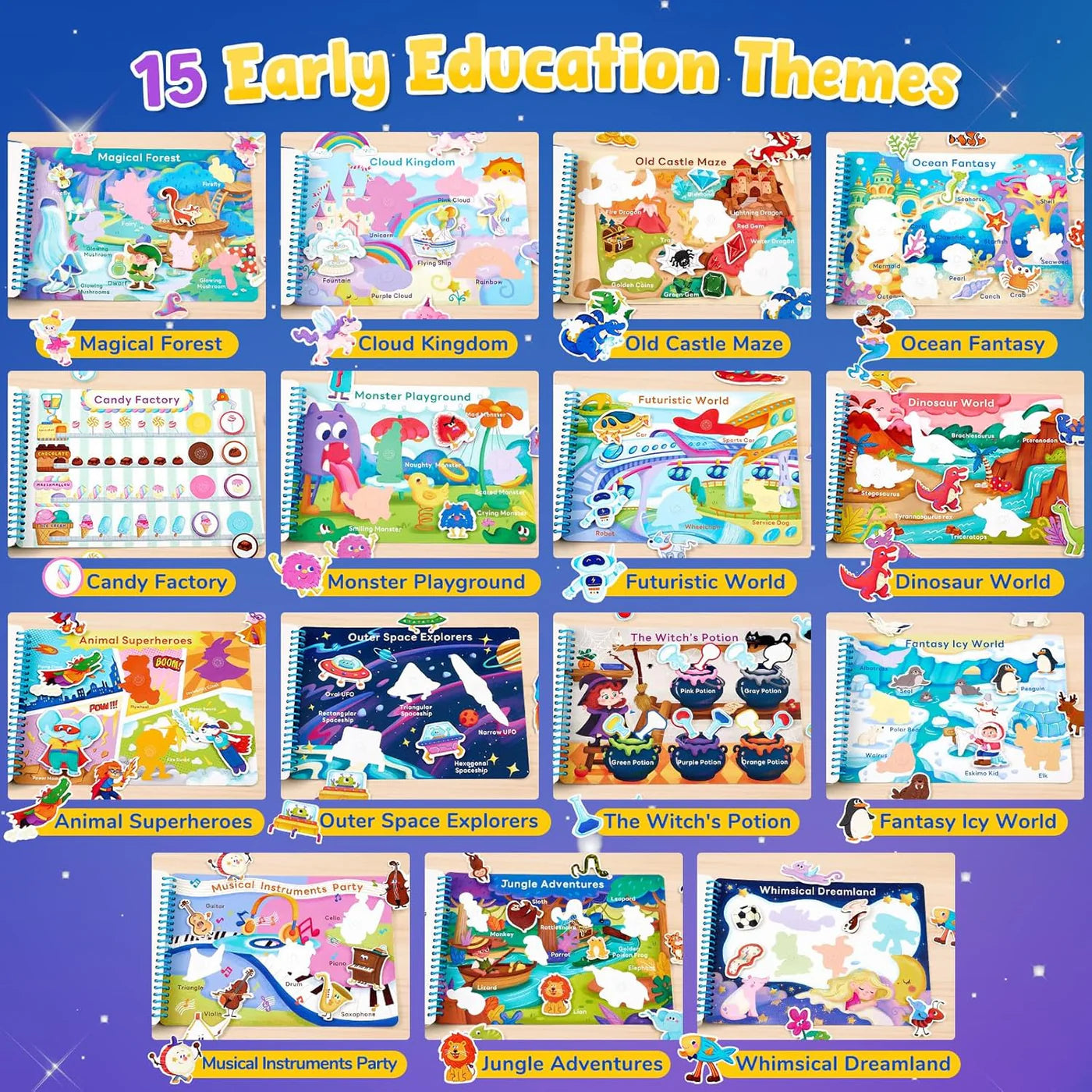 Montessori Preschool Busy Book – My Imaginative world