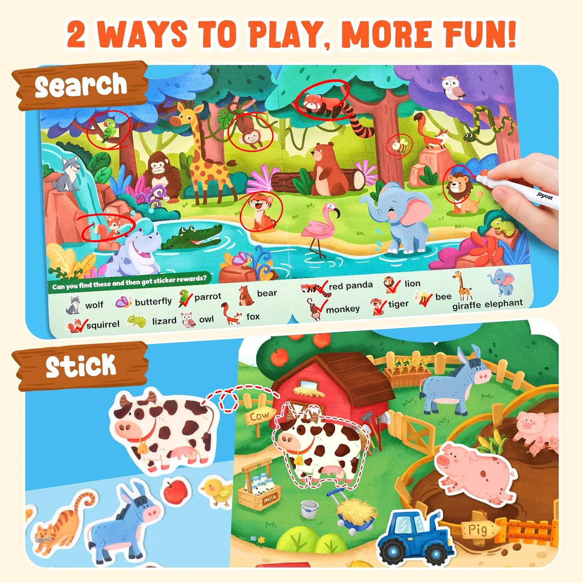 Reusable Sticker Book - Pack of 4