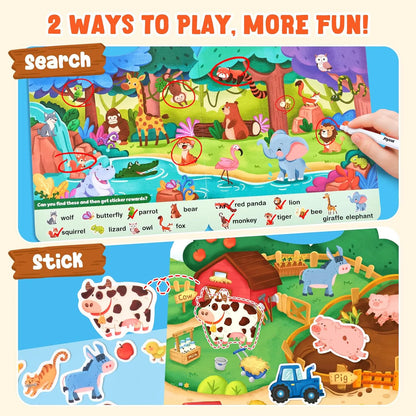 Reusable Sticker Book - Pack of 4