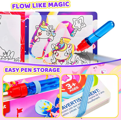 Unicorn water colouring book