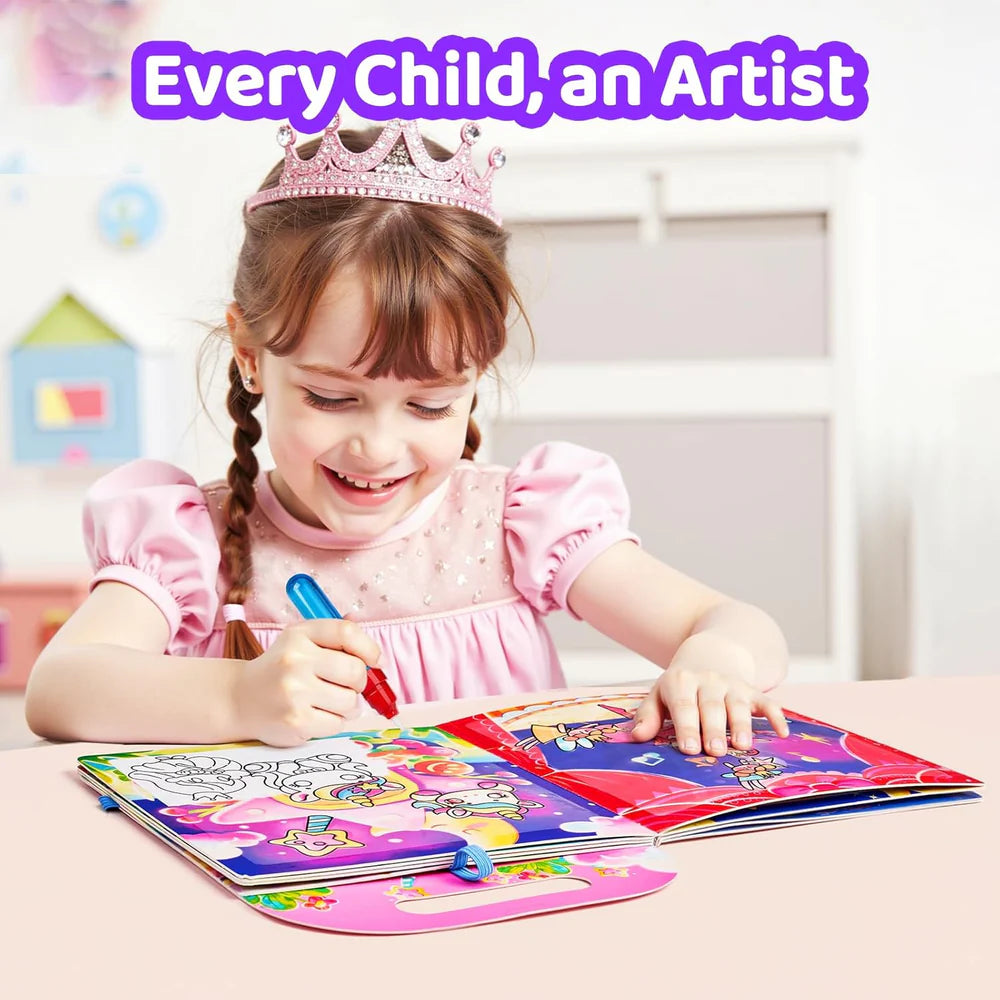 Unicorn water colouring book
