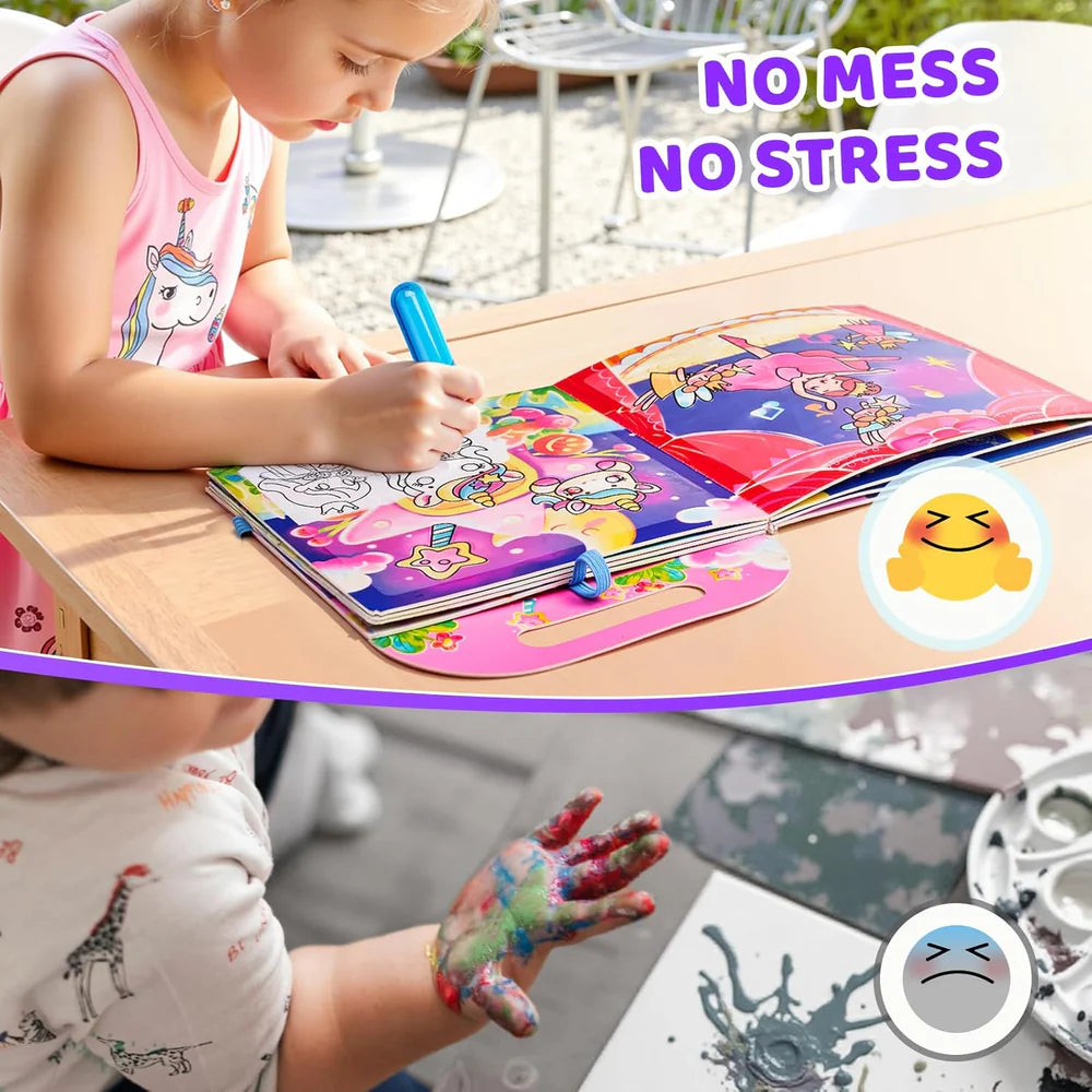 Unicorn water colouring book